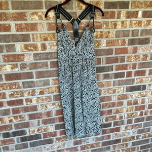 Repurposed vintage dress with suspender detailing